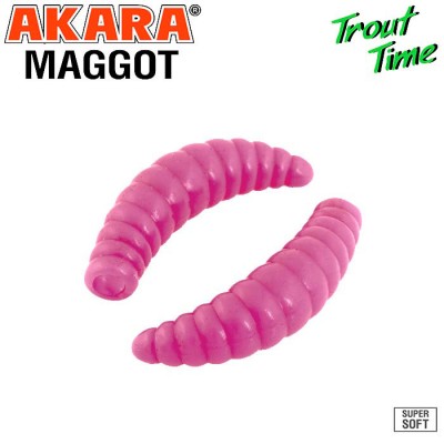 Силиконовая приманка Akara Trout Time MAGGOT 1.6" Shrimp Силиконовая приманка Akara Trout Time MAGGOT 1.6" Shrimp