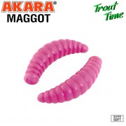 Силиконовая приманка Akara Trout Time MAGGOT 1.6" Cheese