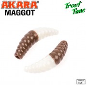 Силиконовая приманка Akara Trout Time MAGGOT 1.6" Cheese
