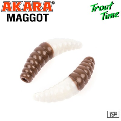 Силиконовая приманка Akara Trout Time MAGGOT 1.6" Cheese Силиконовая приманка Akara Trout Time MAGGOT 1.6" Cheese