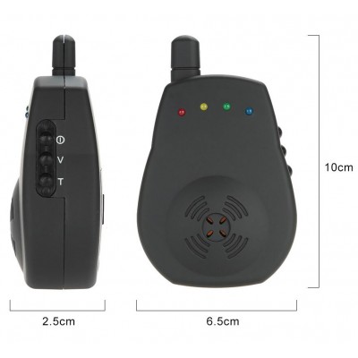 Набор сигнализатор клёва 4 шт. + пейджер JY-35-4 Набор сигнализатор клёва 4 шт. + пейджер JY-35-4