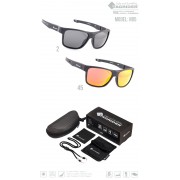 Очки поляризационные Tagrider N05-45 GOLD RED MIRROR в чехле