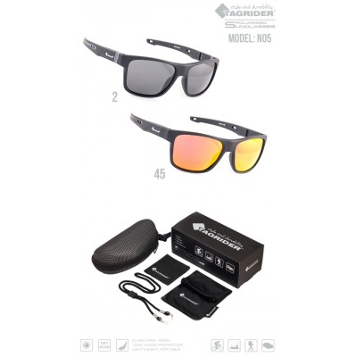 Очки поляризационные Tagrider N05-45 GOLD RED MIRROR в чехле Очки поляризационные Tagrider N05-45 GOLD RED MIRROR в чехле
