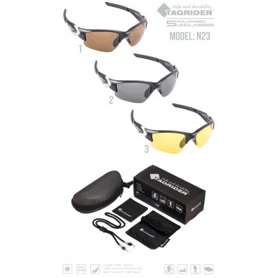 Очки поляризационные Tagrider N23-2 GRAY в чехле Очки поляризационные Tagrider N23-2 GRAY в чехле