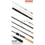 Спиннинг Akara Black Hunter 762 M, углеволокно, штекерный, 2.28 м, тест: 5-22 г, 149 г