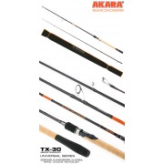 Спиннинг Akara Black Hunter 802 XH, углеволокно, штекерный, 2.44 м, тест: 28-80 г, 208 г