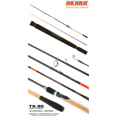 Спиннинг Akara Black Hunter 802 XH, углеволокно, штекерный, 2.44 м, тест: 28-80 г, 208 г Спиннинг Akara Black Hunter 802 XH, углеволокно, штекерный, 2.44 м, тест: 28-80 г, 208 г