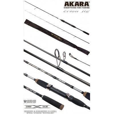 Спиннинг Akara Erion Jig L TX-30, углеволокно, штекерный, 2.48 м, тест: 3-12 г, 150 г Спиннинг Akara Erion Jig L TX-30, углеволокно, штекерный, 2.48 м, тест: 3-12 г, 150 г