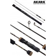 Спиннинг Akara Lake Trout UL, углеволокно, штекерный, 1.98 м, тест: 1-8 г, 80 г