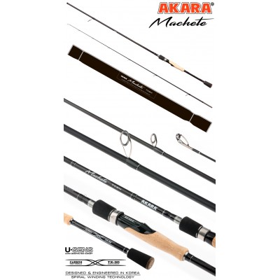 Спиннинг Akara Machete 802 MH, углеволокно, штекерный, 2.4 м, тест: 17-45 г, 146 г Спиннинг Akara Machete 802 MH, углеволокно, штекерный, 2.4 м, тест: 17-45 г, 146 г