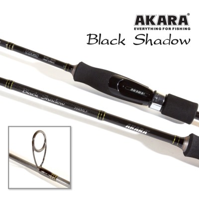 Спиннинг Akara SL1001 Black Shadow 802MLF TX-30, углеволокно, штекерный, 2.44 м, тест: 3,5-10,5 г, 125 г Спиннинг Akara SL1001 Black Shadow 802MLF TX-30, углеволокно, штекерный, 2.44 м, тест: 3,5-10,5 г, 125 г
