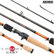 Спиннинг Akara Teuri Cast H 240, углеволокно, штеккерный, 2.40 м, тест: 17.5-49 гр. 155 г