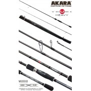 Спиннинг Akara Teuri Heavy H, углеволокно, штекерный, 2,4 м, тест: 30-80 г, 155 г