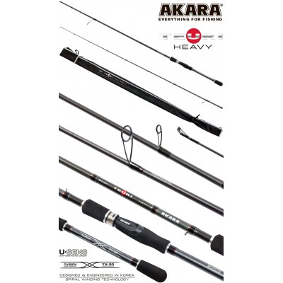 Спиннинг Akara Teuri Heavy H, углеволокно, штекерный, 2,7 м, тест: 30-80 г, 186 г Спиннинг Akara Teuri Heavy H, углеволокно, штекерный, 2,7 м, тест: 30-80 г, 186 г