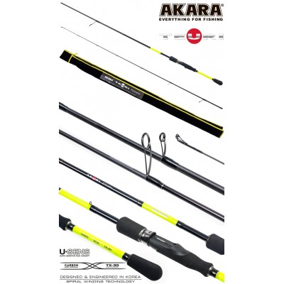 Спиннинг Akara Teuri MHS762 TX-30, углеволокно, штекерный, 2,3 м, тест: 14-35 г, 129 г Спиннинг Akara Teuri MHS762 TX-30, углеволокно, штекерный, 2,3 м, тест: 14-35 г, 129 г