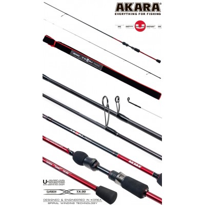 Спиннинг Akara Teuri ULS662 TX-30, углеволокно, штекерный, 1,98 м, тест: 0,6-7 г, 82 г Спиннинг Akara Teuri ULS662 TX-30, углеволокно, штекерный, 1,98 м, тест: 0,6-7 г, 82 г
