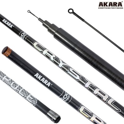 Удочка маховая Akara Crystal Pole 6 м, углеволокно, тест: 10-30 г, 350 г Удочка маховая Akara Crystal Pole 6 м, углеволокно, тест: 10-30 г, 350 г