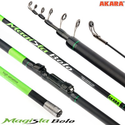 Удочка с кольцами Akara Magista Bolo 5 м, углеволокно, тест: 15-40 г, 215 г Удочка с кольцами Akara Magista Bolo 5 м, углеволокно, тест: 15-40 г, 215 г