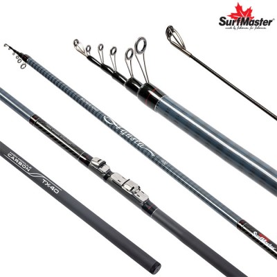 Удочка с кольцами Surf Master Agusta 6 м, углеволокно, тест: 10-30 г, 240 г Удочка с кольцами Surf Master Agusta 6 м, углеволокно, тест: 10-30 г, 240 г