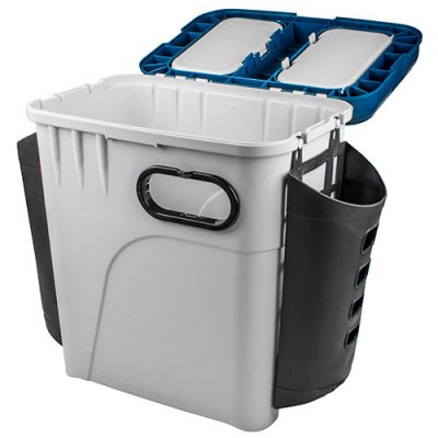 Ящик рыболовный зимний Salmo Aquatech® 1870-K с карманом для рыболовных приманок и принадлежностей Ящик рыболовный зимний Salmo Aquatech® 1870-K с карманом для рыболовных приманок и принадлежностей