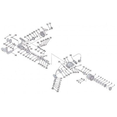 Катушка RYOBI EXCIA MX 1000, 8 ш.п. + 1 р.п. Катушка RYOBI EXCIA MX 1000, 8 ш.п. + 1 р.п.