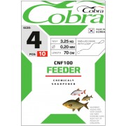 Крючки с поводками Cobra Feeder CNF100
