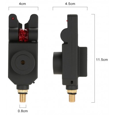 Набор сигнализатор клёва 4 шт. + пейджер JY-35-4 Набор сигнализатор клёва 4 шт. + пейджер JY-35-4