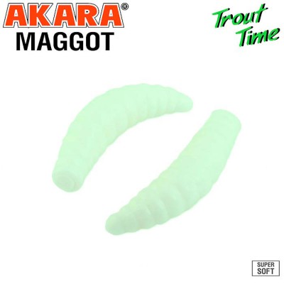 Силиконовая приманка Akara Trout Time MAGGOT 1.6" Cheese Силиконовая приманка Akara Trout Time MAGGOT 1.6" Cheese