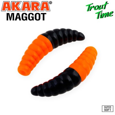 Силиконовая приманка Akara Trout Time MAGGOT 1.6" Tu-Frutti Силиконовая приманка Akara Trout Time MAGGOT 1.6" Tu-Frutti