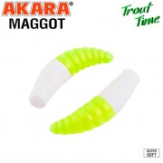 Силиконовая приманка Akara Trout Time MAGGOT 1.6" Shrimp