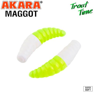Силиконовая приманка Akara Trout Time MAGGOT 1.6" Shrimp Силиконовая приманка Akara Trout Time MAGGOT 1.6" Shrimp
