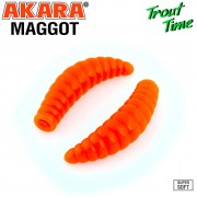 Силиконовая приманка Akara Trout Time MAGGOT 1.6" Tu-Frutti