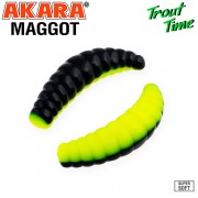 Силиконовая приманка Akara Trout Time MAGGOT 1.6" Garlic