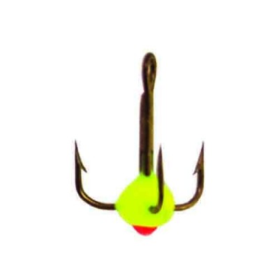 Крючки-тройники для приманок Lucky John с каплей цветной LJ99080-** Крючки-тройники для приманок Lucky John с каплей цветной LJ99080-**