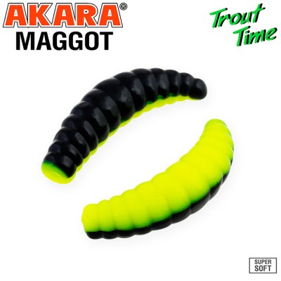 Силиконовая приманка Akara Trout Time MAGGOT 1.6" Shrimp Силиконовая приманка Akara Trout Time MAGGOT 1.6" Shrimp
