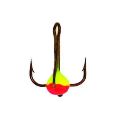 Крючки-тройники для приманок Lucky John с каплей цветной LJ99140-** Крючки-тройники для приманок Lucky John с каплей цветной LJ99140-**