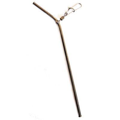 Антизакручиватель металлический Libao YM-6076 изогнутый с застёжкой 9 см Антизакручиватель металлический Libao YM-6076 изогнутый с застёжкой 9 см