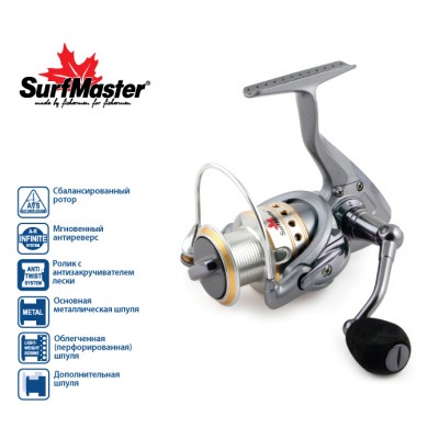 Безынерционая катушка Surf Master Legend FL 3000А Безынерционая катушка Surf Master Legend FL 3000А