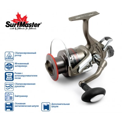 Безынерционая катушка Surf Master Wild Carp 50 с байтраннером Безынерционая катушка Surf Master Wild Carp 50 с байтраннером