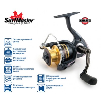 Безынерционая катушка Surf Master Yamato Kanagawa FK 2000A Безынерционая катушка Surf Master Yamato Kanagawa FK 2000A