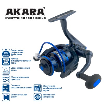 Безынерционная катушка Akara Finezza FF1000 Al Match Безынерционная катушка Akara Finezza FF1000 Al Match