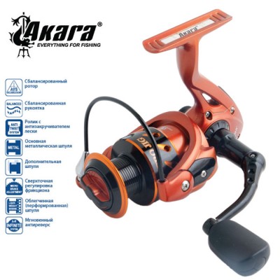 Безынерционная катушка Akara Pro Jig PJF1000. 5 ш.п. + 1 р.п. Безынерционная катушка Akara Pro Jig PJF1000. 5 ш.п. + 1 р.п.