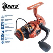 Безынерционная катушка Akara Pro Jig PJF2000. 5 ш.п. + 1 р.п.