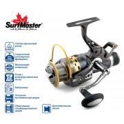Безынерционная катушка Surf Master Easy Pro 6000A с байтраннером