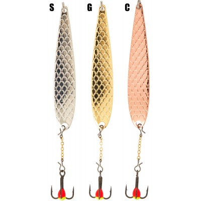 Блесна вертикальная зимняя Lucky John DIAMOND BLADE с цепочкой и тройником, 3 гр Блесна вертикальная зимняя Lucky John DIAMOND BLADE с цепочкой и тройником, 3 гр