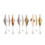 Блесна вертикальная зимняя Lucky John GLIDERI с тройником 101-3-** (10гр)