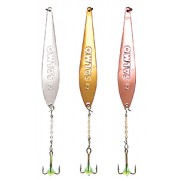 Блесна вертикальная зимняя Lucky John S-3-Z с цепочкой и тройником 82762-* (7гр)