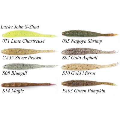 Черви Lucky John S-SHAD 3.8" Черви Lucky John S-SHAD 3.8"