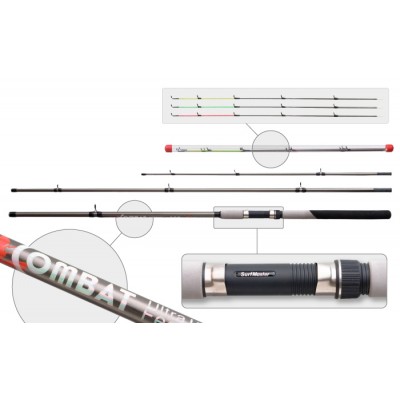 Фидерное штекерное удилище Surf Master 3045-S Combat Ultra Feeder. 3.9 м. тест: 40-120 г. 480 г Фидерное штекерное удилище Surf Master 3045-S Combat Ultra Feeder. 3.9 м. тест: 40-120 г. 480 г