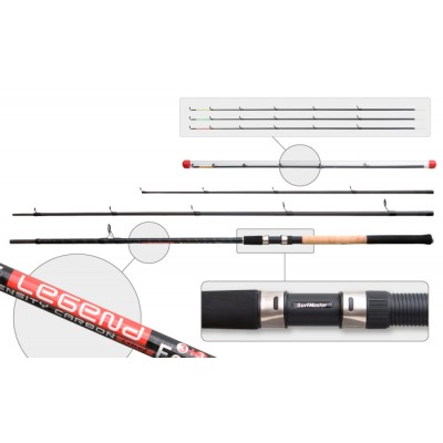 Фидерное штекерное удилище Surf Master 3042-S Legend Feeder. 3.9 м. тест: 40-140 г. 570 г Фидерное штекерное удилище Surf Master 3042-S Legend Feeder. 3.9 м. тест: 40-140 г. 570 г